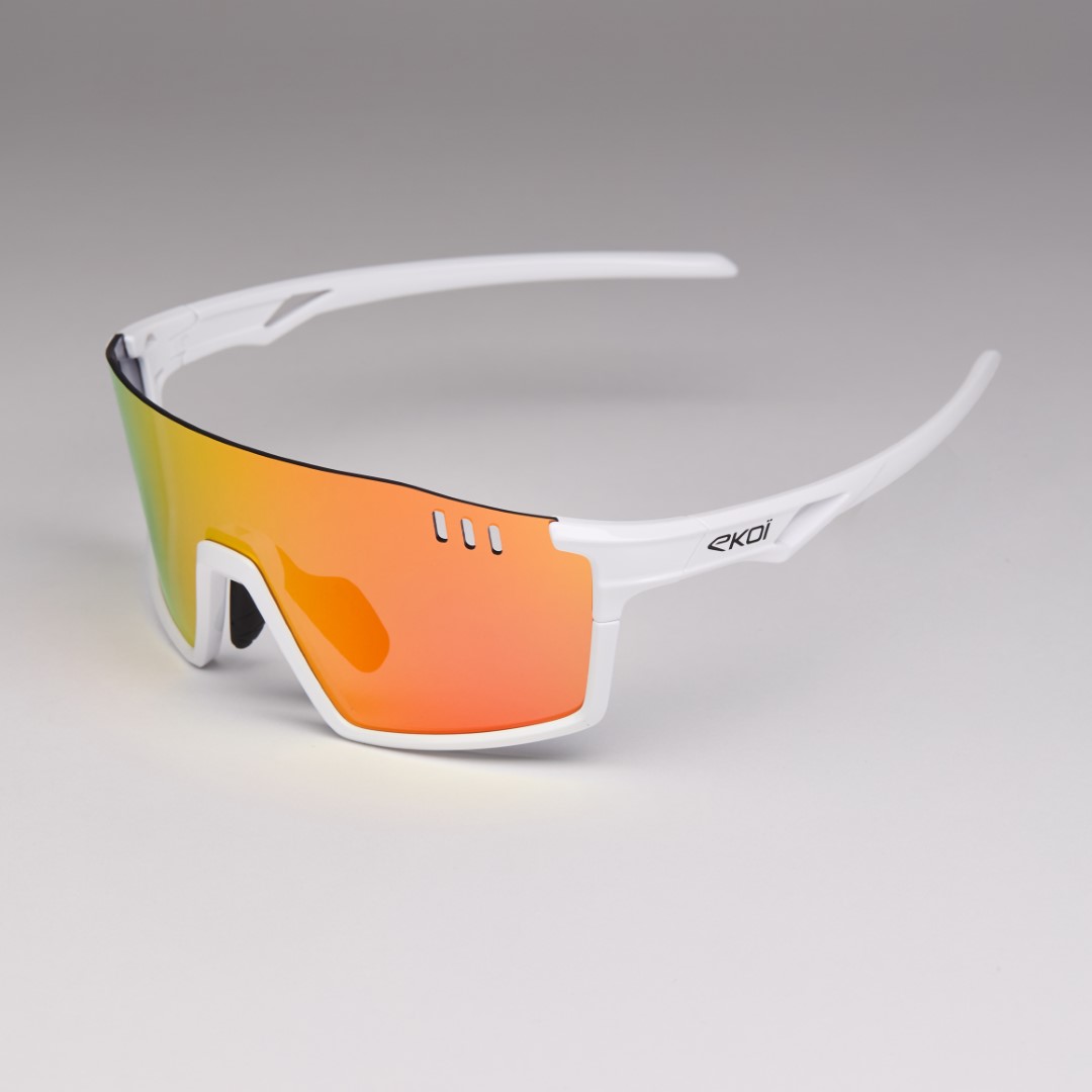 BIKE | Suscripción 6 números con Gafas EKOI VISION Blanco Revo Rojo Cat3