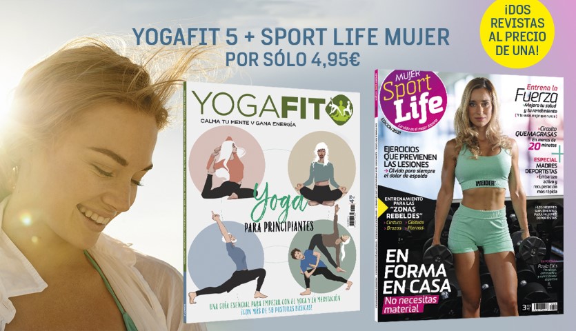 YogaFit nº 5 + Sport Life Mujer 2021 por solo 4,95€ (+ 5€ de gastos de envío para España)